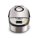 LummeHome Multifunctional Digital Rice Cooker — 7 Preset Rice Menus, Steamer, Slow Cooker & Keep-Warm, Stainless Steel, 5L
