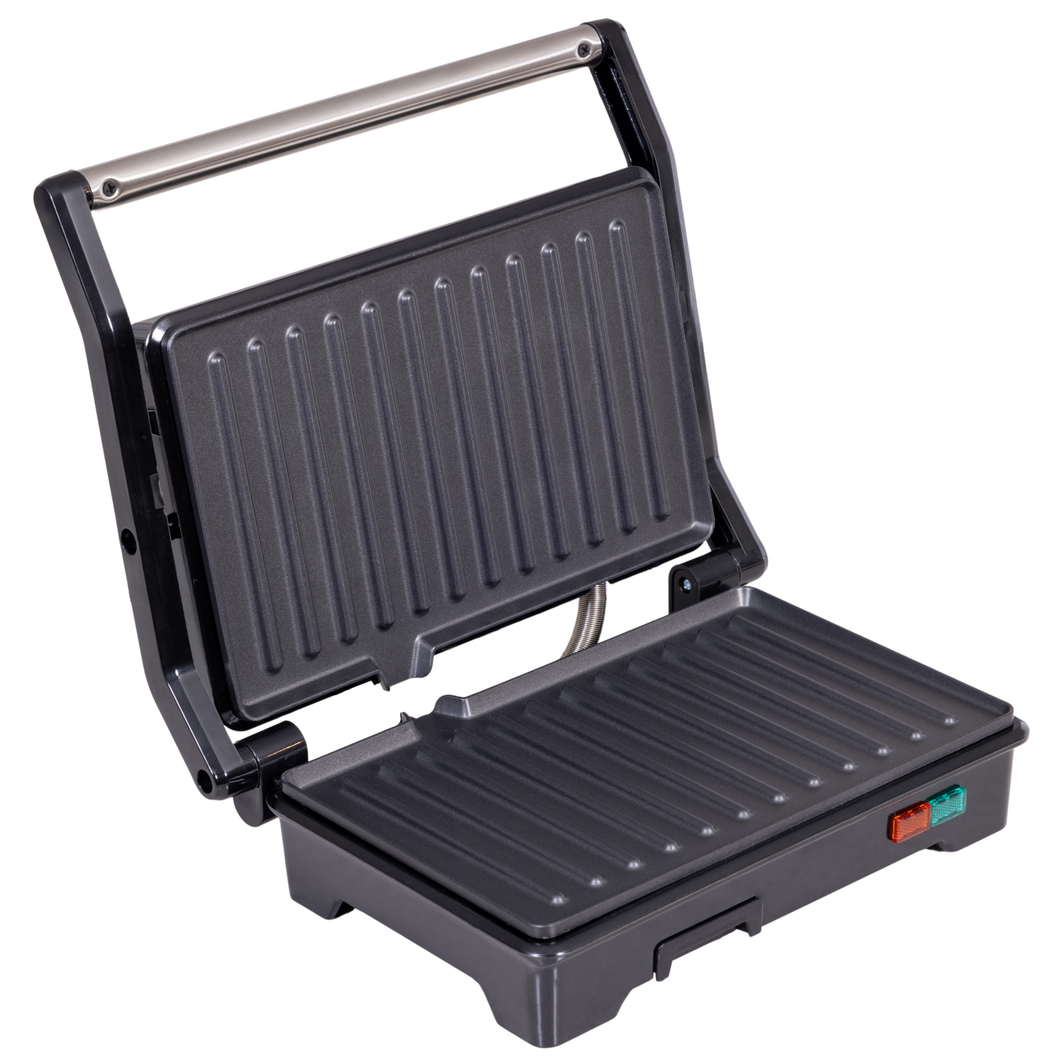 Lumme Panini Press Grill Indoor Sandwich Maker 2 slice Non-stick Versatile Grill, Opens 180 Degrees