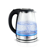 Lumme Glass Kettle 1.8L, LED Lighting, 360° Swivel Base Hervidor eléctrico